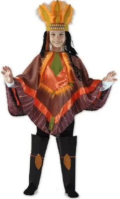 Купить костюм карнавальный Карнавалия.рф Индеец вождь племени детский  р.32-34 (122-134 см), цены на Мегамаркет | Артикул: 100029401181