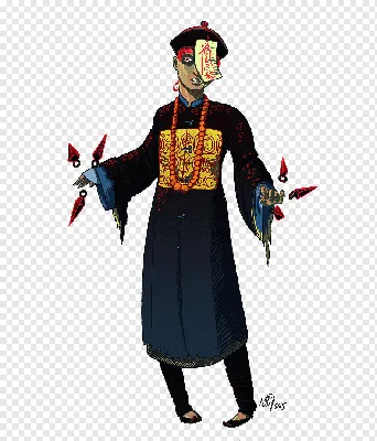 Искусство рисования Цзянши Зомби-вампир, Цзянши, шляпа, мультфильм,  живопись png | PNGWing