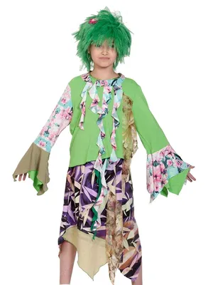 Купить карнавальный костюм Карнавалофф Кикимора, цв. разноцветный р.116,  цены на Мегамаркет | Артикул: 600000978260