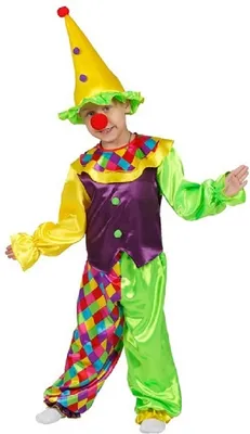 Купить костюм Элит Классик Клоун Сеня Детский 30 (122 см), цены на  Мегамаркет | Артикул: 100028291657