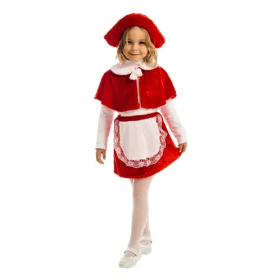 Купить карнавальный костюм «Красная шапочка», пелерина, юбка, шапочка, рост  122 см, цены на Мегамаркет | Артикул: 100041944395