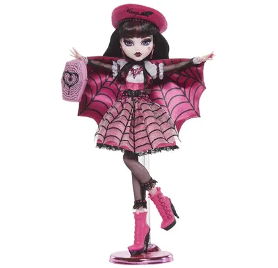 Купить кукла Mattel Дракулаура высокая мода Хонт кутюр эксклюзив HGK10,  цены на Мегамаркет