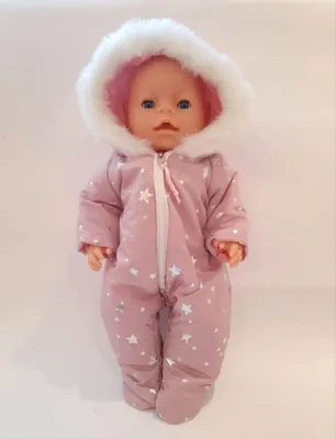 ᐉ Одежда для куклы Baby Born зимний комбинезон 40 - 43 см Pink