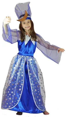 Купить костюм карнавальный Карнавалия.рф Ночь в платье детский р.34  (128-136 см), цены на Мегамаркет | Артикул: 100029401205