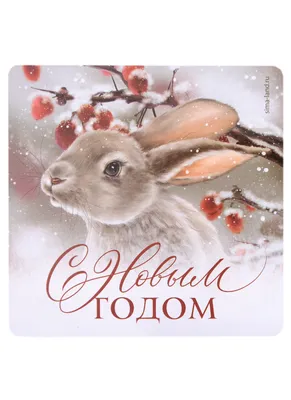 Новогодний кролик - Новый год - Раскраски антистресс
