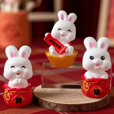 Смешной Новогодний Кролик Елкой Заяц Является Символом 2023 Китайскому  Календарю Стоковая иллюстрация ©Liliya.Butenko #595749274