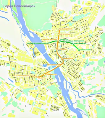 Новосибирск на карте России — Инфокарт