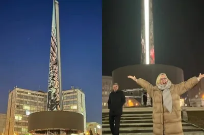 Новосибирск | На стеле «Город трудовой доблести» в Новосибирске уже  включили подсветку - БезФормата