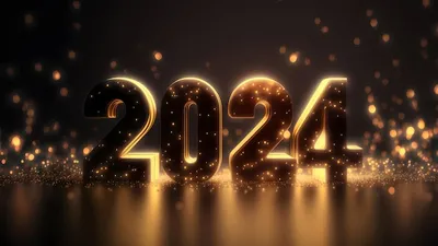 Новый год фон боке свет и буквы 2024 обои нейросеть сгенерированная арт |  Премиум Фото
