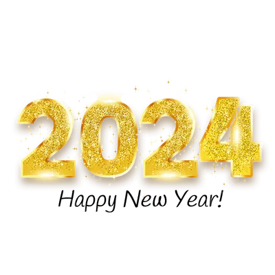 2024 новый год красочный световой эффект шрифта PNG , 2024 год, новый год,  красочный PNG картинки и пнг PSD рисунок для бесплатной загрузки