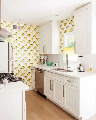 Обои для кухни (100 реальных фото) - современный дизайн кухонных обоев