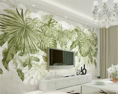 Картинки по запросу обои на стену джунгли | Wallpaper living room, Living  room green, Room wallpaper