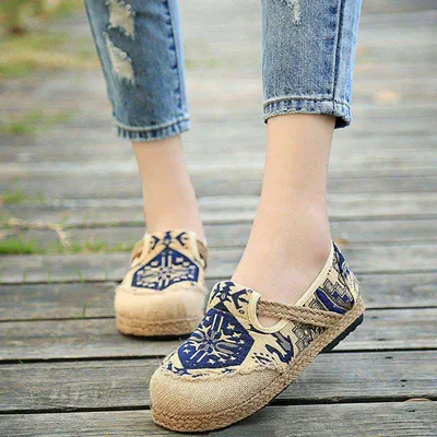 Women's Boho Style Flat Slides Tribal Style Toe Loop Non - Temu Australia