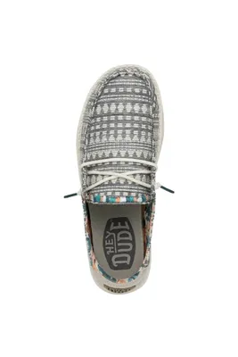 HEYDUDE Women's Wendy Boho Shoes in Embroidery Grey | 40054-1KM – Glik's