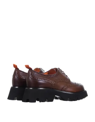 Броги коричневые женские Santoni SWUFR70739GOMBLGAS49 — Charisma