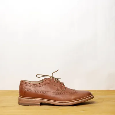 Женские броги Frye James Wingtip Tan Brown Brogue - the-bootleggers.ru