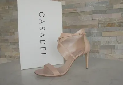 CASADEI Size 36 Strappy Sandals Evening Shoes Skin-Coloured Previously |  eBay