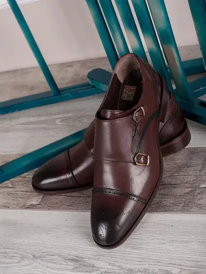 Santoni double-buckle Leather Monk Shoes - Farfetch