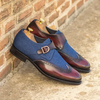 Santoni double-buckle Leather Monk Shoes - Farfetch