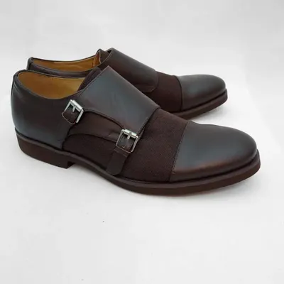 Ambrogio Bespoke Men's Shoes Cognac Patina Leather Wingtip Monk-Strap –  AmbrogioShoes