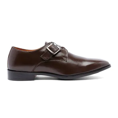 TLB Mallorca | Leather Monk Shoes for men | Alan Suede Brown model 506