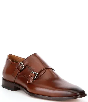 Joseph Abboud Trent Medallion Toe Double Monk Dress Shoes | Dress Shoes|  Men's Wearhouse