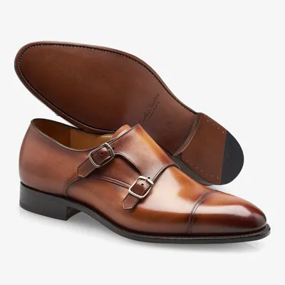 Edison - Black Calf| Mens Monk Shoes | | Barker Shoes USA