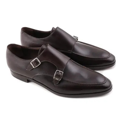 Santimon Men Dress Double Monk-straps Shoes Crocodile Pattern Slip On  Casual Business Leather Shoes Black 9.5 US - Walmart.com