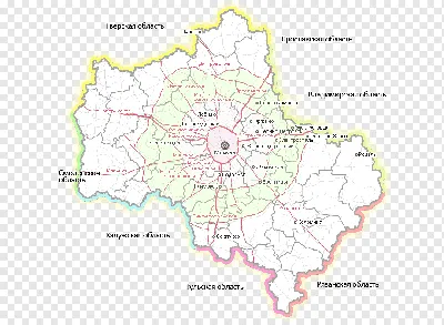 Одинцово Солнечногорск Серпухов Егорьевск Москва, карта, png | PNGWing