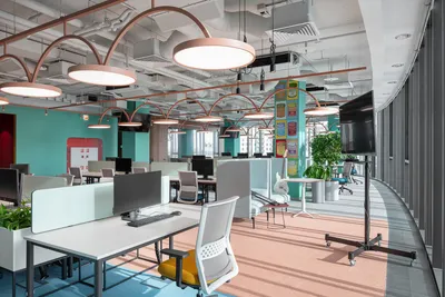 Новый офис компании Avito: дизайн в стиле шестидесятых — Roomble.com