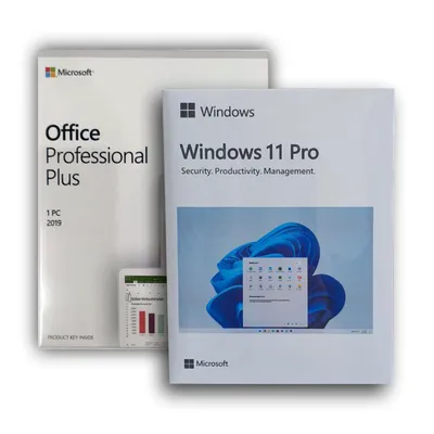 Microsoft Windows 11 Pro Box + Office 2019 Pro plus Box, купить в Москве,  цены в интернет-магазинах на Мегамаркет