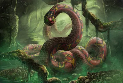 Edikt Art - Swamp snake. Болотная змея.
