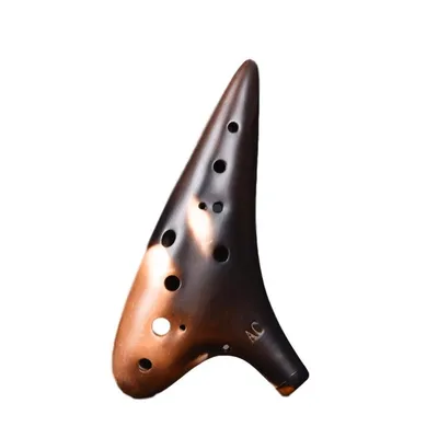 Керамический Ocarina 12 отверстий Ocarina классический соломенный огонь  альт C Тоны керамический Ocarina китайская флейта Tao музыкальный  инструмент коллекционный - купить по выгодной цене | AliExpress