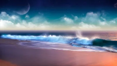 Обои Прекрасный океан, картинки - Обои для рабочего стола Прекрасный океан  фото из альбома: (природа)