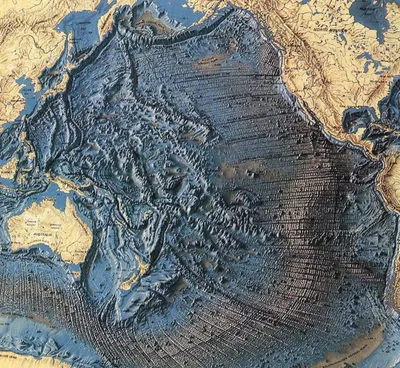 Рельеф дна Тихого океана - 65 фото
