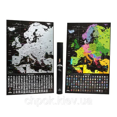 Скретч карта Европы My Map Europe Black edition (англ. язык)  (ID#1209719682), цена: 500 ₴, купить на Prom.ua