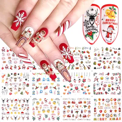 новогодний маникюр | Festive nail art, Christmas nails, Festival nails