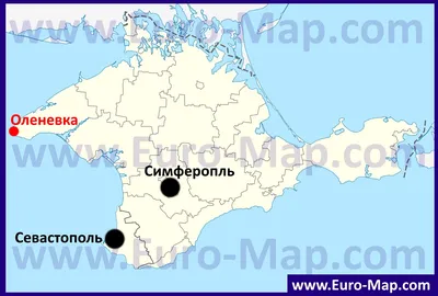 Карты Оленевки | Подробная карта поселка Оленевка с улицами и номерами  домов | Тарханкут | Оленевка на карте Крыма