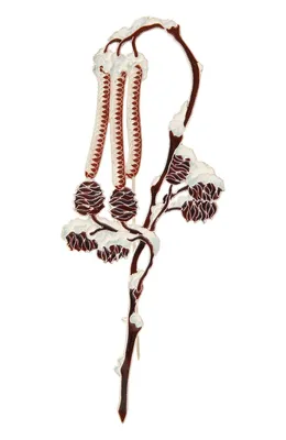 Женская коричневая брошь ольха РУССКИЕ САМОЦВЕТЫ купить в интернет-магазине  ЦУМ, арт. 41581