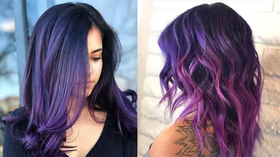 Фиолетовый омбре – лучшие оттенки для ваших волос - ZACHISKA