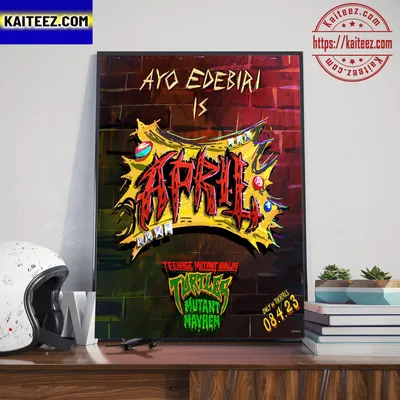 Ayo Edebiri Is April ONeil In Teenage Mutant Ninja Turtles Mutant Mayhem  Art Decor Poster Canvas - Kaiteez
