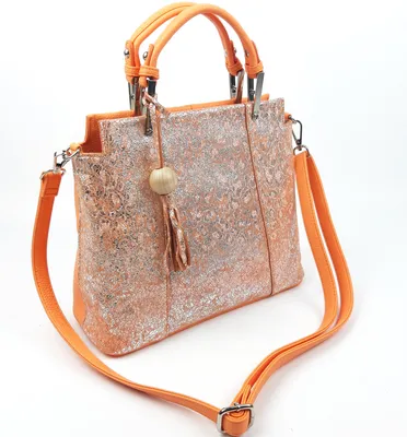 Купить сумку женскую кожаную оранжевую FM1119A по самой низкой цене |  Интернет-магазин FashionMix.com.ua