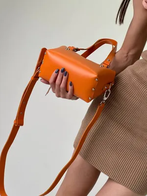 Женская яркая большая Оранжевая сумка из комбинированной кожи  (ID#968500469), цена: 1225 ₴, купить на Prom.ua