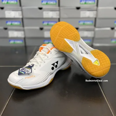 Yonex SHB-65X3 White Orange Badminton Shoes