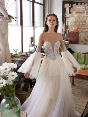 Самые необычные свадебные платья в мире: фото платьев необычных цветов,  фасонов, форм