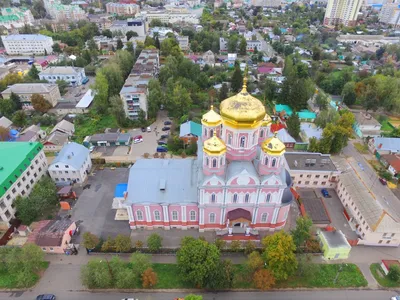 Орёл (Орёл, город). Кафедральный собор Смоленской иконы Божией Матери,  фотография. общий вид в ландшафте Вид с юга, фото с квадрокоптера.