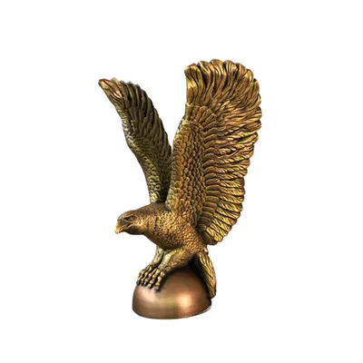 Скульптура орла из бетона — Орел на шаре, золото – заказать на Ярмарке  Мастеров – N1564RU | Скульптуры, Москва
