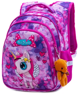 Купить школьный ортопедический рюкзак для девочек Hummingbird TK51 с мешком  для обуви розовый, цены на Мегамаркет | Артикул: 100043904443