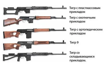 Карабин охотничий Тигр-01 КОМ СТ-30 к.7,62х54 мм (пластиковыйс стационарный  приклад)