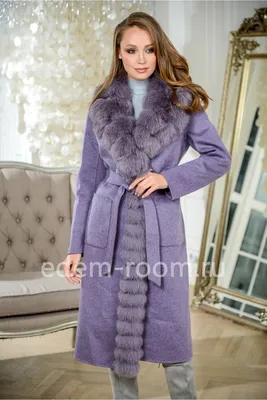 Купить Осенне - весеннее пальто с мехом с доставкой | Артикул:  RE-82032-110-FL-P